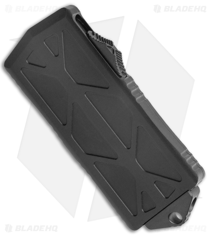 Microtech Exocet Dagger CA Legal OTF Auto Knife Black (1.9" Black Serr) 157-3T