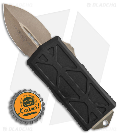 Microtech Exocet Dagger CA Legal OTF Automatic Knife Black Al (1.9" Bronze )