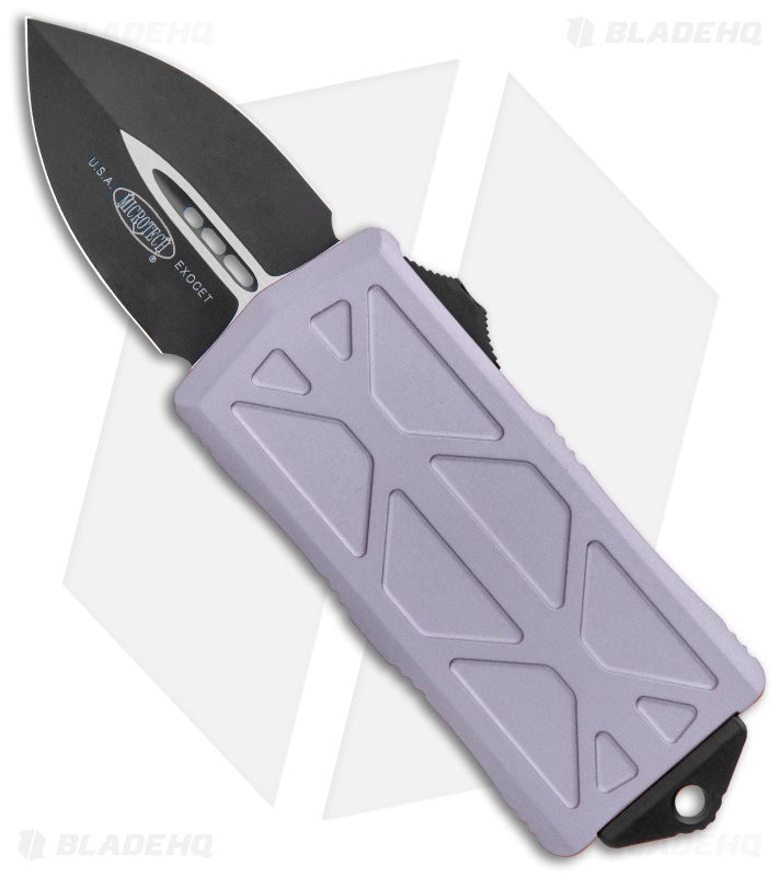 Microtech Exocet Dagger CA Legal OTF Automatic Knife Gray (1.9" Black) 157-1GY