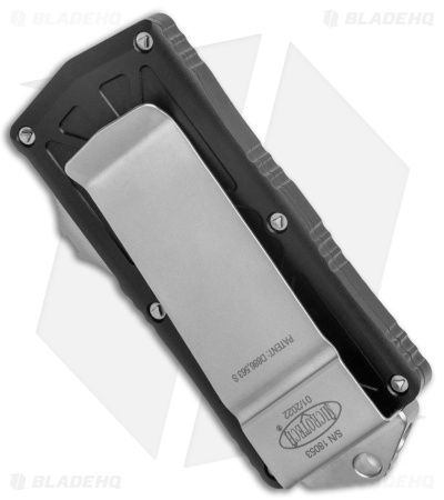 Microtech Exocet Dagger CA Legal OTF Automatic Knife Black Al (1.9" Satin) 157-4