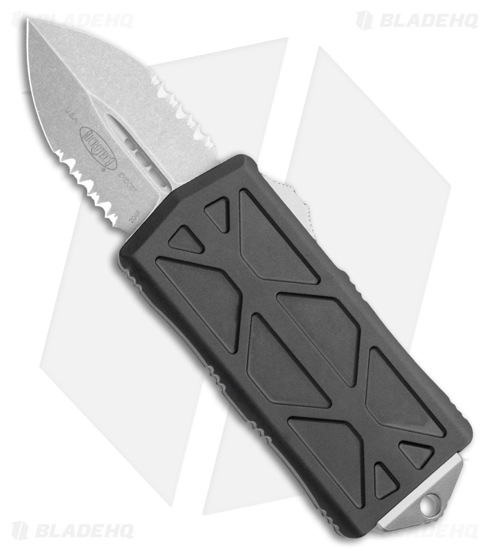 Microtech Exocet Dagger CA Legal OTF Automatic Knife Blk (1.9" Stonewash Serr)