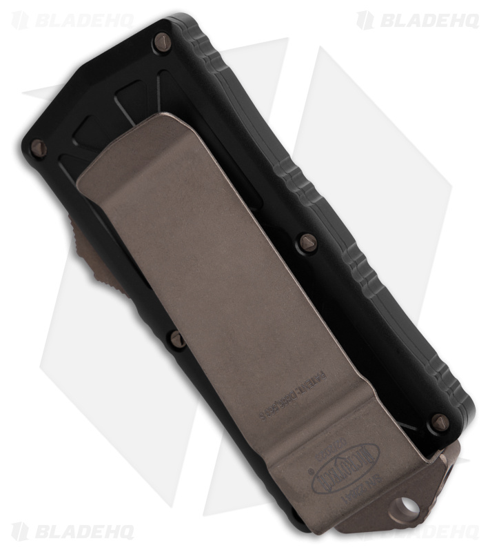 Microtech Exocet Dagger CA Legal OTF Automatic Knife Black (1.9" Bronze AP Serr)