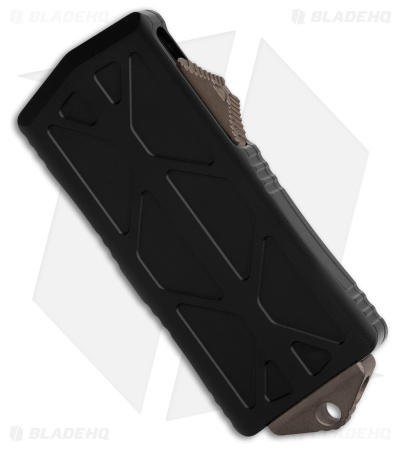 Microtech Exocet Dagger CA Legal OTF Automatic Knife Black (1.9" Bronze AP Serr)