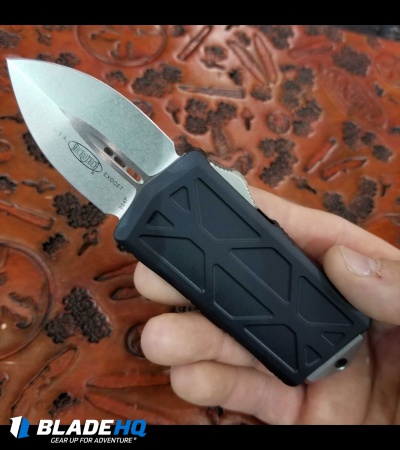 Microtech Exocet Dagger CA Legal OTF Automatic Knife (1.9" Stonewash)