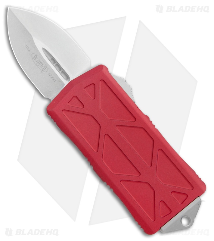 Microtech Exocet Dagger CA Legal OTF Automatic Knife Red (1.9" Stonewash)
