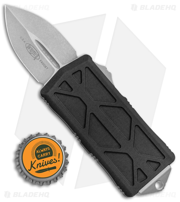 Microtech Exocet Dagger CA Legal OTF Automatic Knife (1.9" Stonewash)