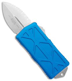 Microtech Exocet Dagger OTF Automatic Knife Blue (1.9" SW Full Serrated)