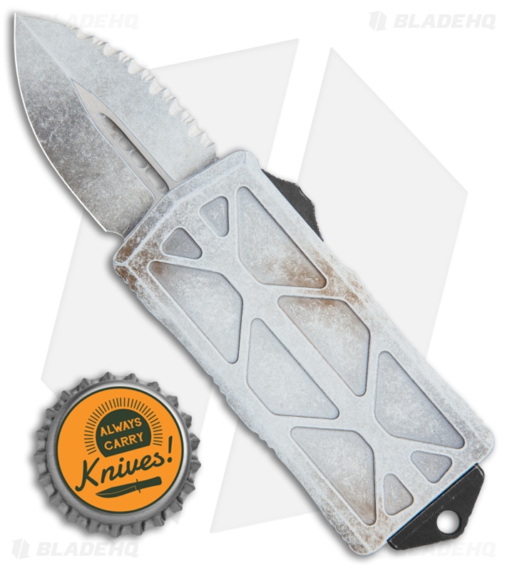 Microtech Exocet Sandtrooper CA Legal OTF Knife White Dagger Serr