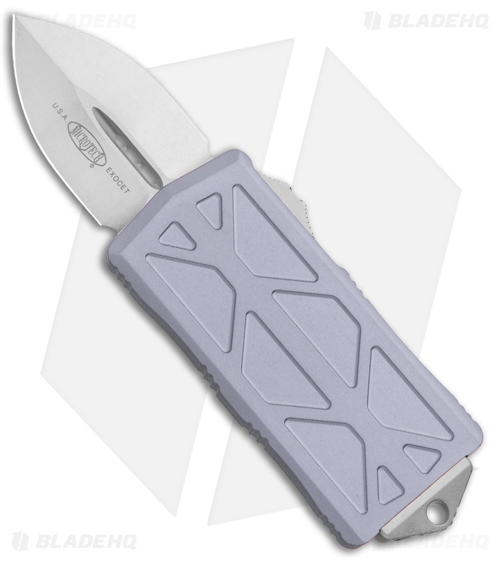 Microtech Exocet Stonewash Standard Gray (1.9" Stonewash) 157-10GY