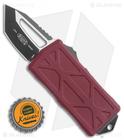 Microtech Exocet Tanto CA Legal OTF Automatic Knife Merlot (1.9") 158-1MR