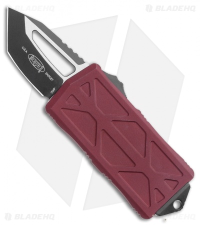 Microtech Exocet Tanto CA Legal OTF Automatic Knife Merlot (1.9") 158-1MR