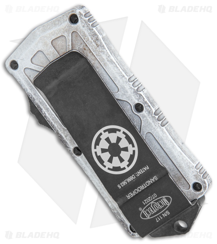 Microtech Exocet Tanto Sandtrooper CA Legal OTF Automatic Knife (1.9" White)