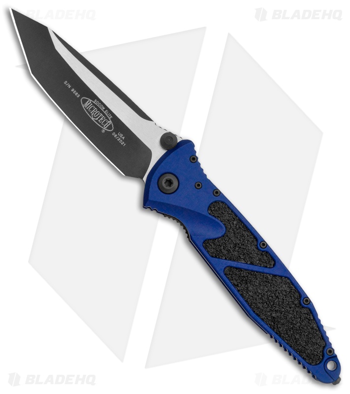 Microtech Socom Elite Tanto T/E Knife Navy Blue (4