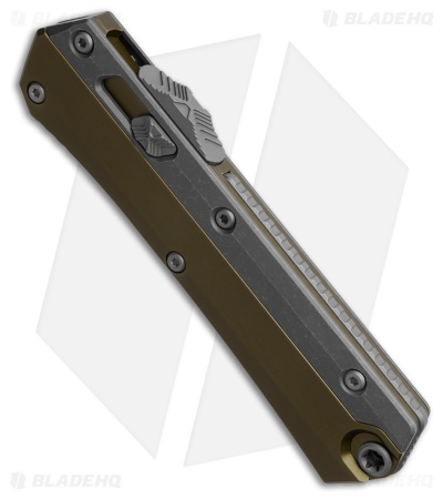 Microtech Glykon T/E OTF Automatic Knife OD Green Aluminum/Ti (3.75" Apoc)