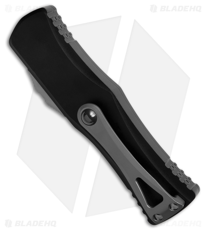 Microtech Hera D/E OTF Automatic Knife Black (3" Stonewash Serr) 702-11