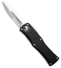 Microtech Hera D/E OTF Automatic Knife Black (3" Stonewash Serr) 702-11