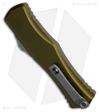 Microtech Hera II D/E OTF Automatic Knife OD Green Aluminum (4" SW Full Serr)