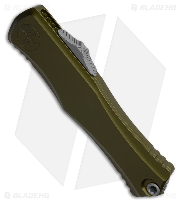 Microtech Hera II D/E OTF Automatic Knife OD Green Aluminum (4" SW Full Serr)
