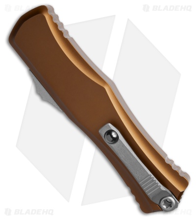 Microtech Hera II D/E OTF Automatic Knife Tan Aluminum (4" Apocalyptic)