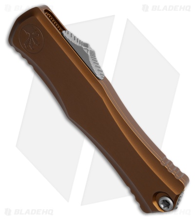 Microtech Hera II D/E OTF Automatic Knife Tan Aluminum (4" Apocalyptic)