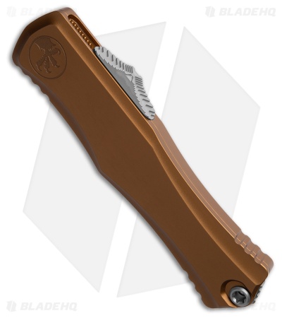 Microtech Hera II D/E OTF Automatic Knife Tan Aluminum (4" Stonewash)