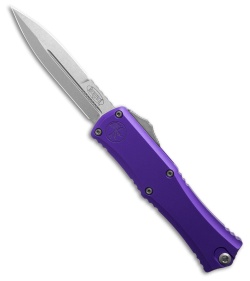Microtech Hera II Mini Bayonet OTF Automatic Knife Purple Al (3" Stonewash)