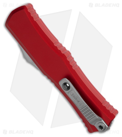 Microtech Hera II Mini Bayonet OTF Automatic Knife Red Aluminum (3" SW Serr)