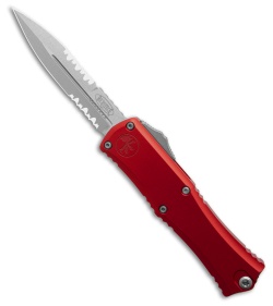 Microtech Hera II Mini Bayonet OTF Automatic Knife Red Aluminum (3" SW Serr)