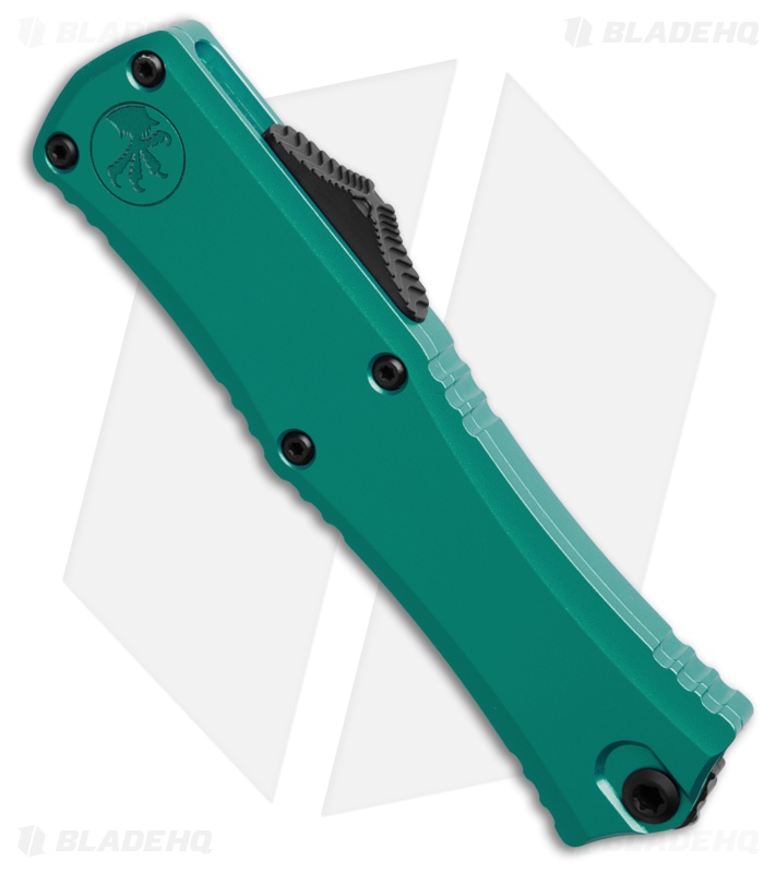 Microtech Hera II Mini Bayonet OTF Auto Knife Turquoise Aluminum (2.9" Black)