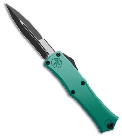 Microtech Hera II Mini Bayonet OTF Auto Knife Turquoise Aluminum (2.9" Black)