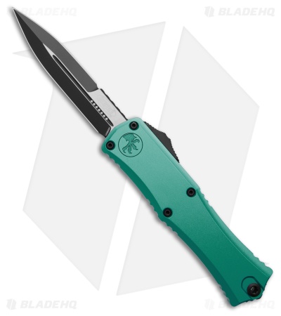 Microtech Hera II Mini OTF Knife Turquoise Aluminum Black