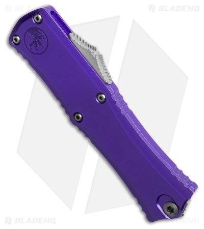 Microtech Hera II Mini Bayonet OTF Automatic Knife Purple Al (3" Satin)