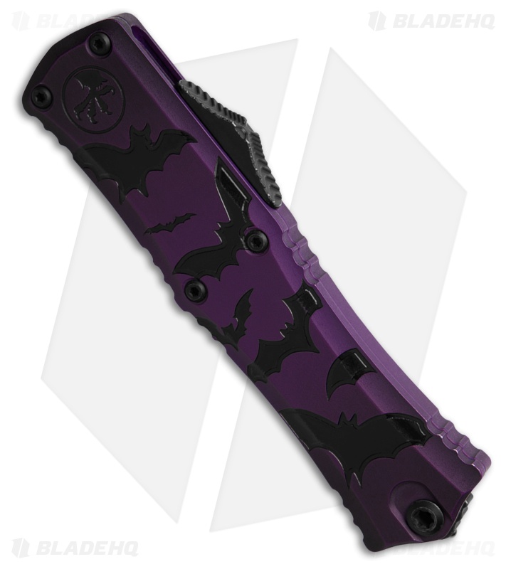 Microtech Hera II Mini D/E OTF Knife Purple Al + Bats