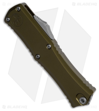 Microtech Hera II Mini D/E OTF Knife OD Green Aluminum (2.9" Satin Serr)