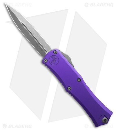 Microtech Hera II Mini D/E OTF Automatic Knife Purple Al (2.9" Apocalyptic)