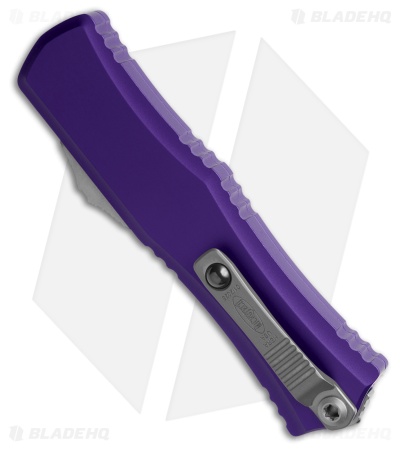 Microtech Hera II Mini D/E OTF Automatic Knife Purple Aluminum (2.9" SW Serr)