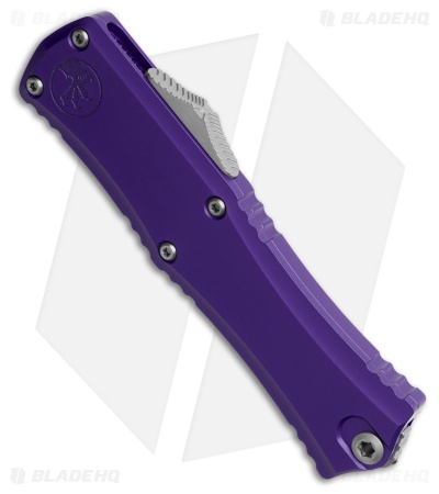 Microtech Hera II Mini D/E OTF Automatic Knife Purple Aluminum (2.9" SW Serr)