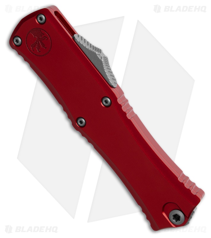 Microtech Hera II Mini D/E OTF Automatic Knife Red Al (2.9" AP Serr)