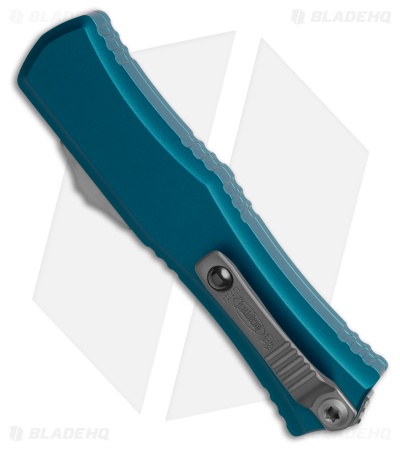 Microtech Hera II Mini D/E OTF Automatic Knife Blue Aluminum (2.9" Satin)
