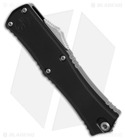 Microtech Hera II Mini Recurve OTF Automatic Knife Black Aluminum (3" Stonewash)