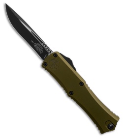 Microtech Hera II Mini Recurve OTF Automatic Knife OD Green Aluminum (3" Black)