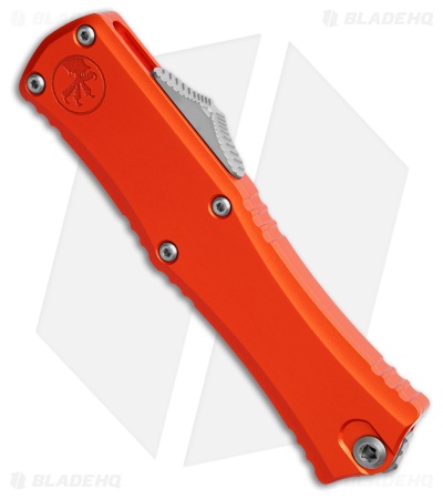 Microtech Hera II Mini Recurve OTF Automatic Knife Orange Aluminum (3" SW)