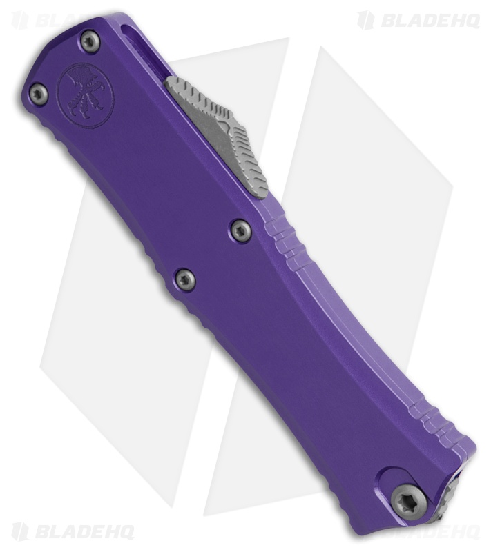 Microtech Hera II Mini Recurve OTF Automatic Knife Purple Al (3" Apocalyptic)