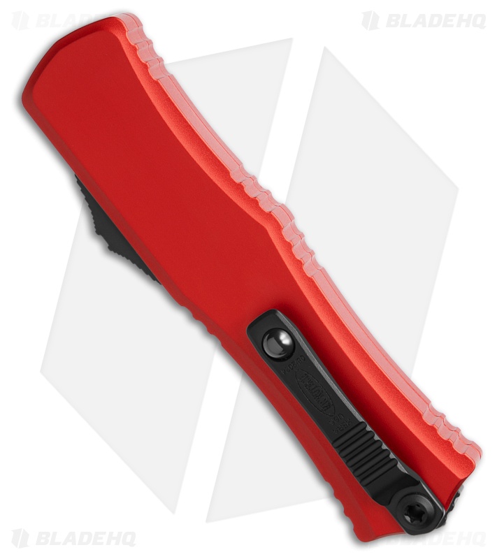 Microtech Hera II Mini Recurve OTF Automatic Knife Red Aluminum (3" Black)