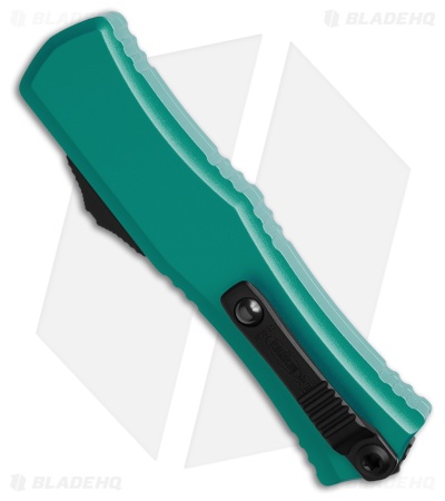 Microtech Hera II Mini Recurve OTF Automatic Knife Turquoise Aluminum (3" Black)