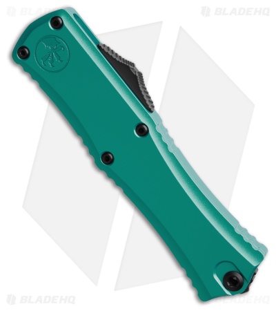Microtech Hera II Mini Recurve OTF Automatic Knife Turquoise Aluminum (3" Black)