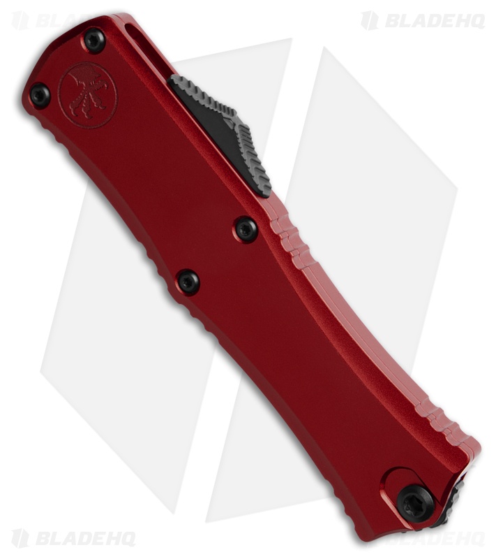 Microtech Hera II Mini S/E OTF Automatic Knife Red Aluminum (2.9" Black Serr) 