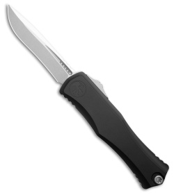 Microtech Hera II Recurve OTF Automatic Knife Black Aluminum (4" Stonewash)