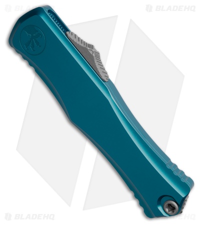 Microtech Hera II Recurve OTF Automatic Knife Blue Aluminum (4" Apocalyptic)