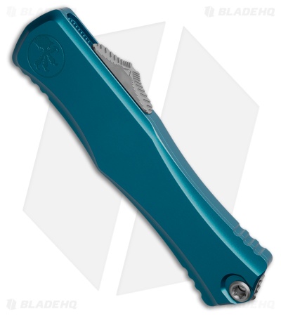 Microtech Hera II Recurve OTF Automatic Knife Blue Aluminum (4" Satin)